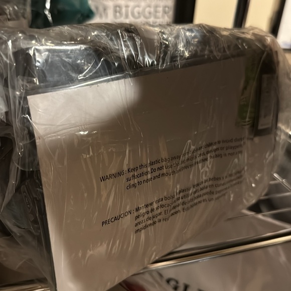 Badgley Mischka
 Black Quilted Bag with Pearl Chain brand new - Picture 3 of 4